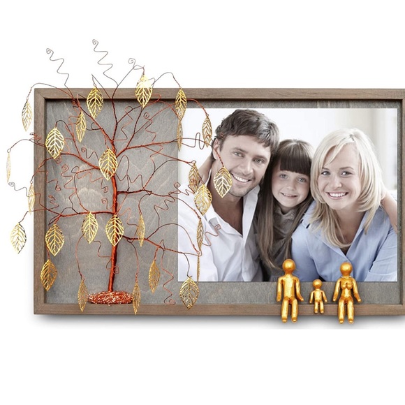 Gold Willow Family Tree, Family Picture Frame for Wall - Picture 4 of 5